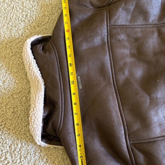 GUESS Men's Asymmetrical Faux Leather Aviator Jacket - Picture 4 of 11